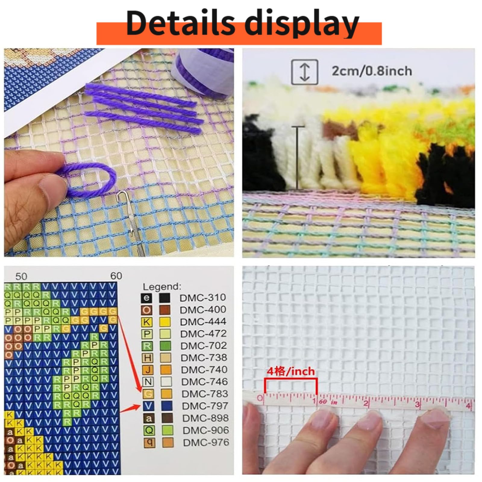 Paesaggio di prateria Kit per tappeti con gancio a scatto per adulti,Gatto che gioca con il filato,DIY kit per la creazione di tappeti con tela stampata,ricamo con filato all'uncinetto,90x120cm