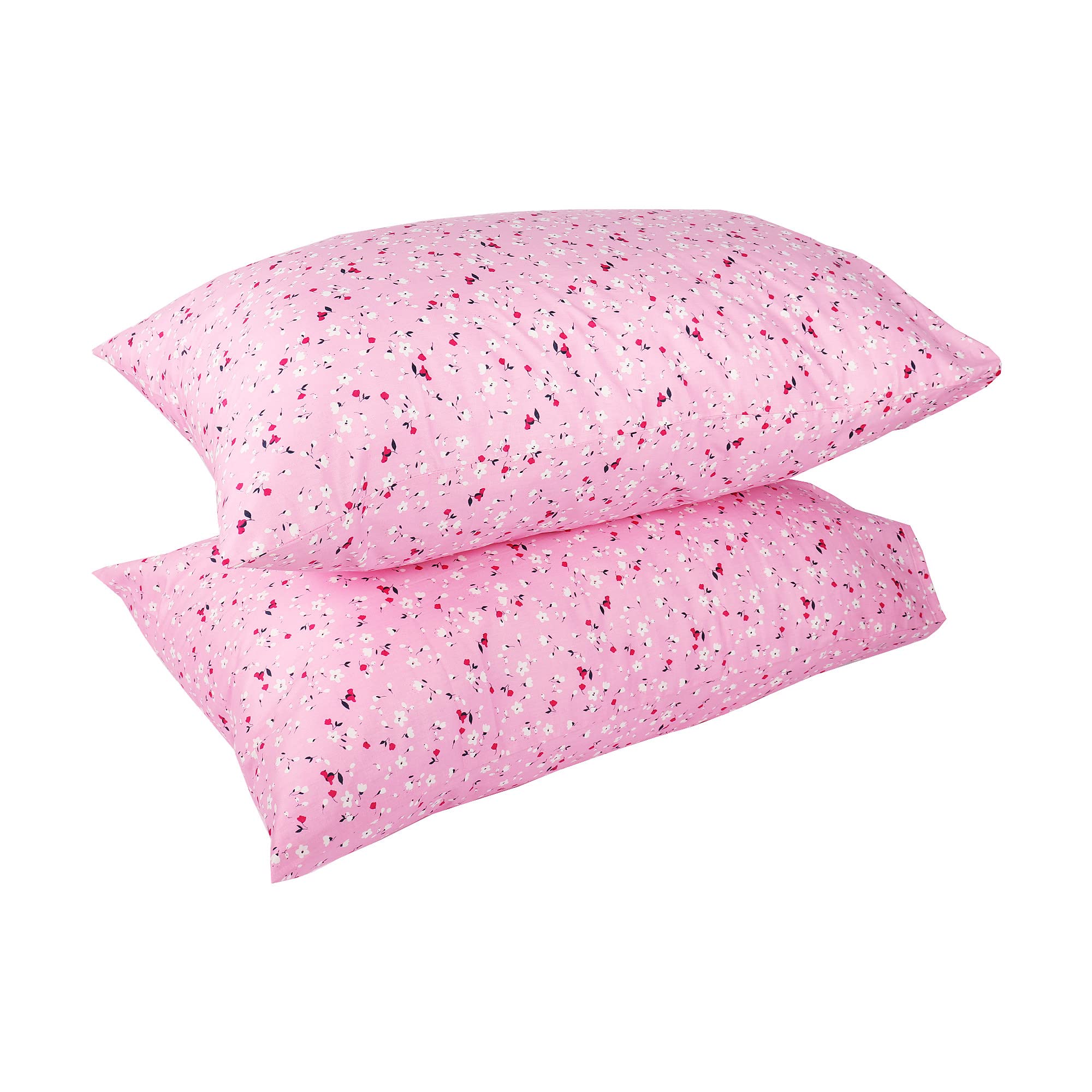 Taie D'oreiller Pottery Barn Kids - Standard, Rose à Motifs Floraux - 26x20 Pouces - Occasion