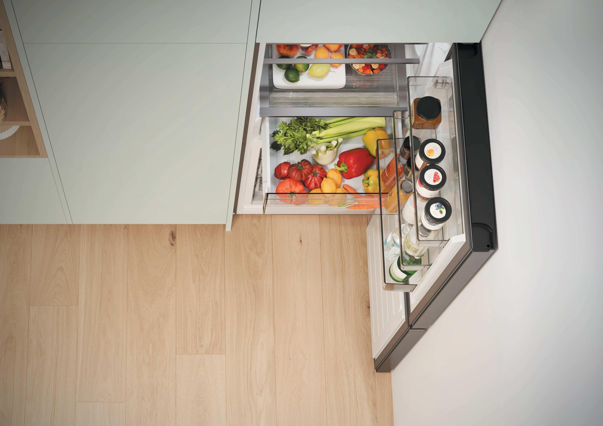 CANDY Fresco Style CNCQ2T6S18DX, Frigorífico Combi, Ancho 59,5cm, Altura 185cm, 315L, Total No Frost, Motor Inverter, Cajón Humidity, Control Digital Interno, Luz LED, Puertas Reversibles, Inox