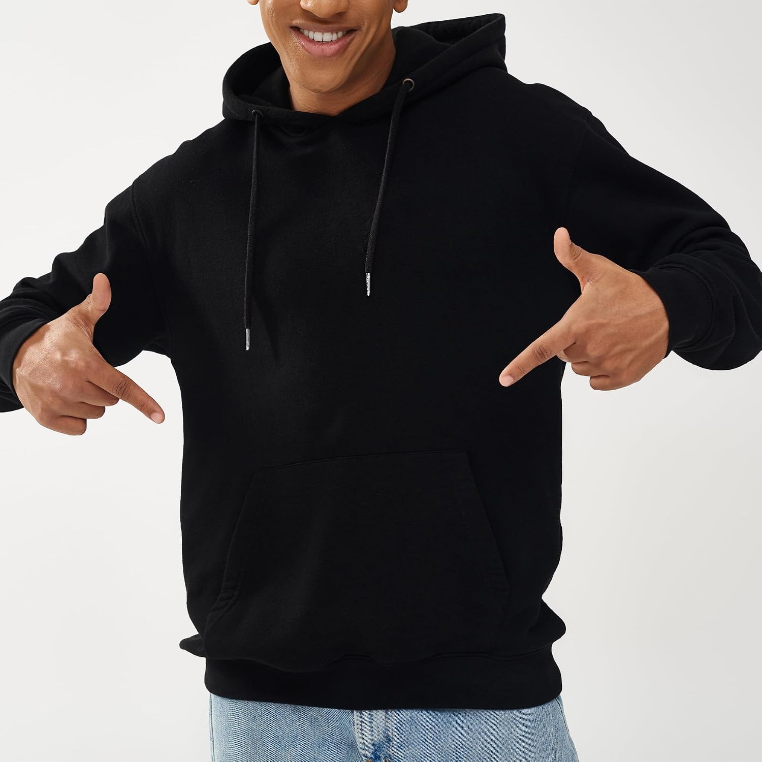 Unisex Adult Fleece Hoodies, Breathable, Pullover Hooded Sweatshirt for Men