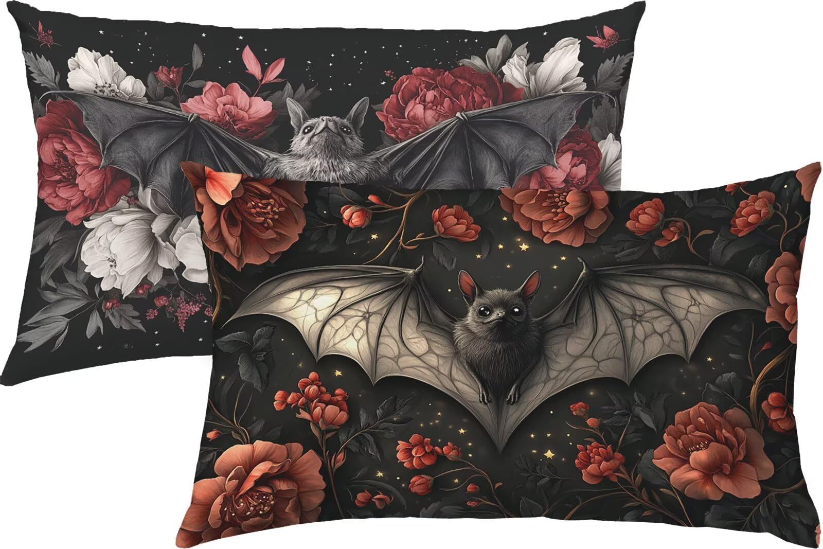 Poszewki na poduszki nietoperz 70 x 90 cm, lniane kwiaty, wodoodporne, miękkie, wygodne, na zewnątrz, dekoracyjne poszewki na poduszki na sofę, łóżko, samochód, idealna dekoracja domu, K3-517