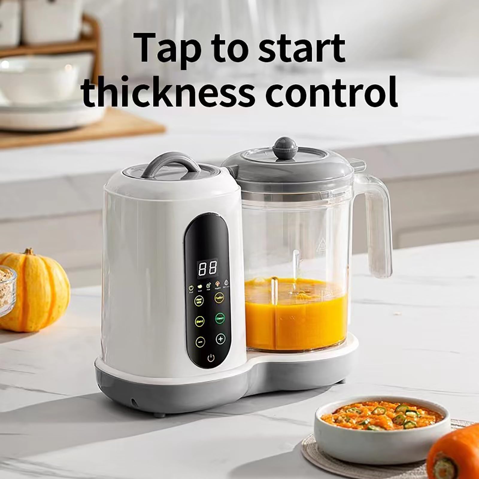 Machine à purée 4 en 1 pour bébé avec fonction autonettoyante, sans BPA pour une préparation saine des repas pour bébés et tout-petits