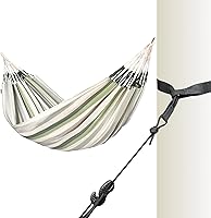 Vista 40 de LA SIESTA Brisa Hamaca clásica, hecha a mano, resistente a la intemperie, resistente a roturas, hamaca para relajación interior y exterior