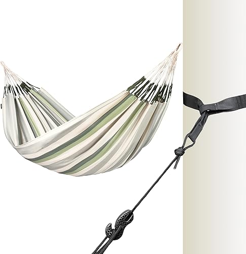 La Siesta XL King Brisa Classic Hamaca y TreeMount, Kit de Suspensión para Árboles Vigas Postes - Hamaca Columpio para Interiores y Exteriores,