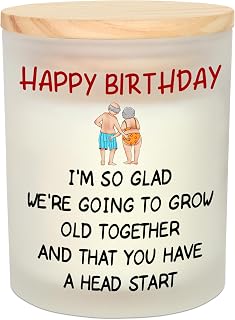 OASSIE Funny Christmas Birthday Gifts for Him Her - Long Lasting Vanilla Lavender Candle 10oz - Romantic Birthday Gifts for Couple Husband Wife Her Him Boyfriend Girlfriend Men Women, Gift for Couples