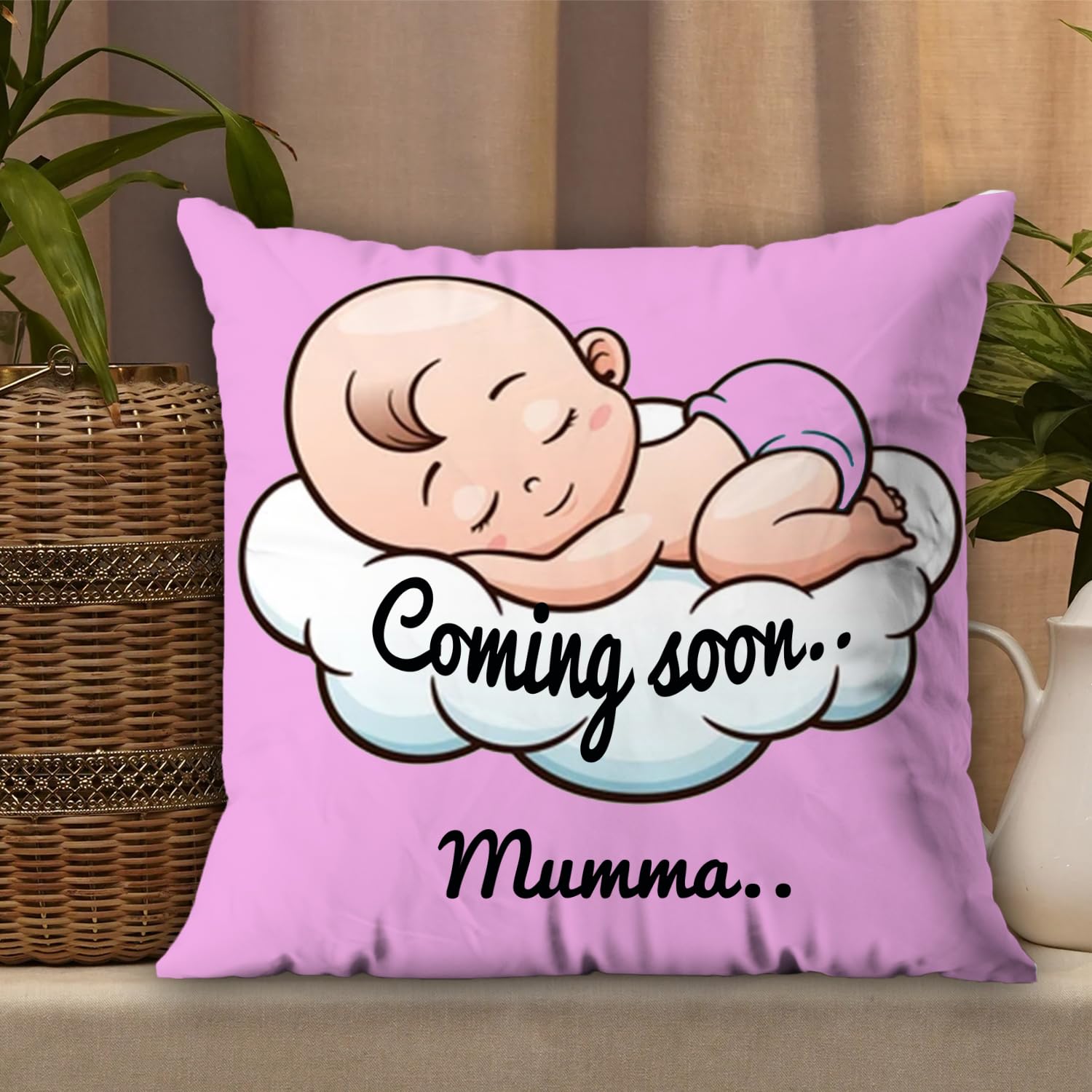 See full amazon price history chart for AWANI TRENDS Satin & Dupion Coming Soon Mumma Pregnant Gift For Wife Women Sister Pregnancy Gift For Baby Shower Printed Cushion Cover(12 X 12 Inch) With Filler-Magenta, 200 TC AWANI TRENDS Satin & Dupion Coming Soon Mumma Pregnant Gift For Wife Women Sister Pregnancy Gift For Baby Shower Printed Cushion Cover(12 X 12 Inch) With Filler-Magenta, 200 TC (B0CPM8MBFX) Amazon Price History, Amazon Price Tracker