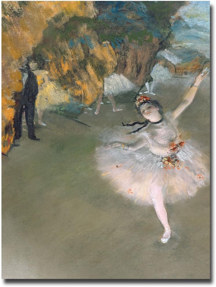 Trademark ART Edgar Degas The Star 1876 Canvas Art, 18 by 24-Inch