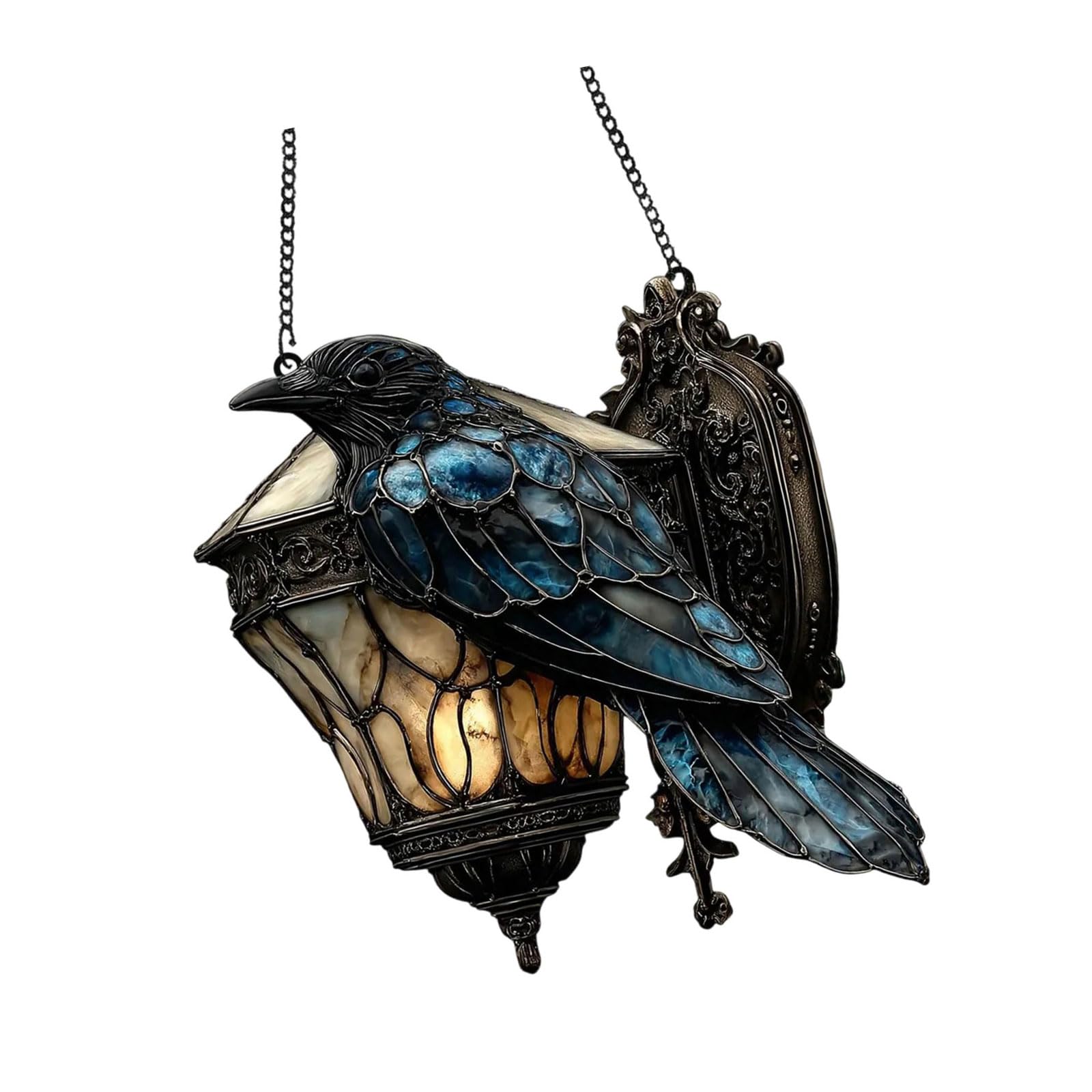 HGENAHGTF Ravens Hanging Ornament Quick Install Themed Party Atmospheres Halloween Party Home Decoration Enduring Acrylic Ravens Holiday Decoration