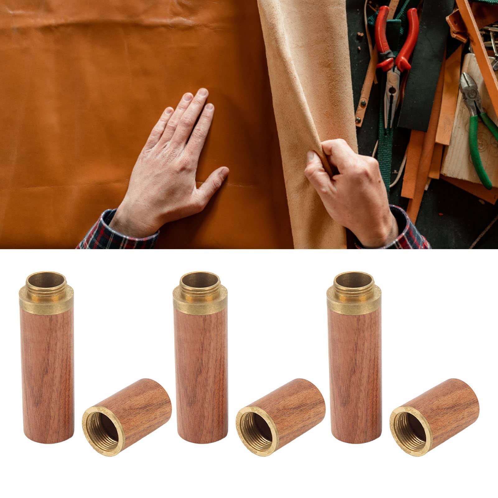 Boîte de Poche à Aiguilles 3 Pièces, étui à Aiguilles en Bois, Tubes D' aiguilles à Coudre, Porte-aiguille en Bois, Boîte de Rangement de Cure-dents pour la Couture, la Broderie