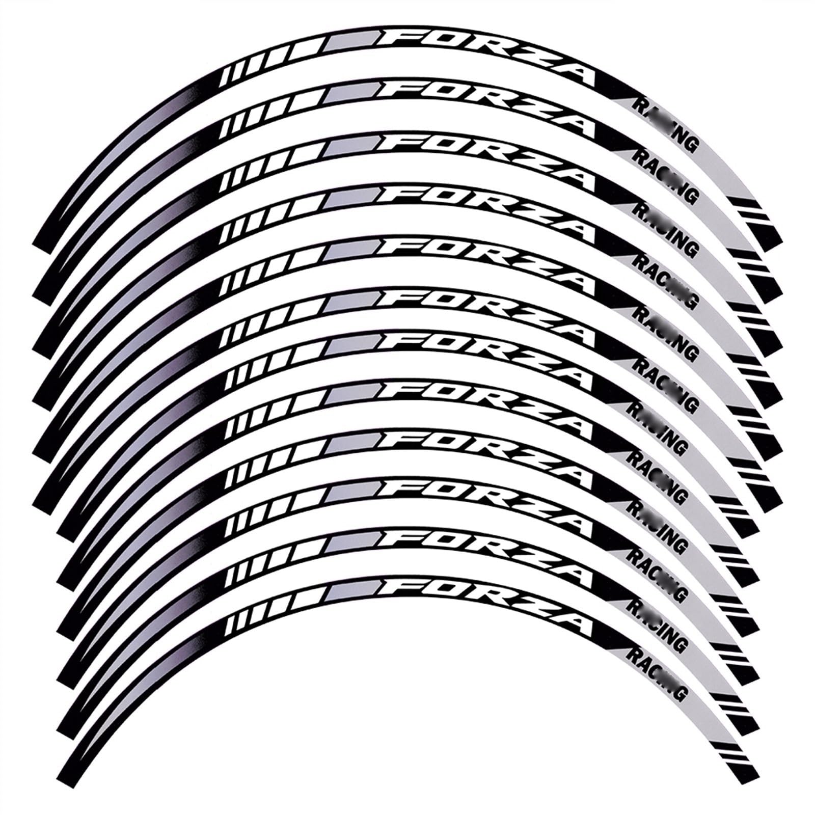 Motorcycle Sticker Wheel Rim Decal for MF13 for Forza 125 for 250 300 350 Wheel Stickers(2)