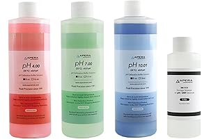 Apera Instruments, LLC-AI1109 pH Calibration Buffer Solutions and KCl Storage Solution Kit