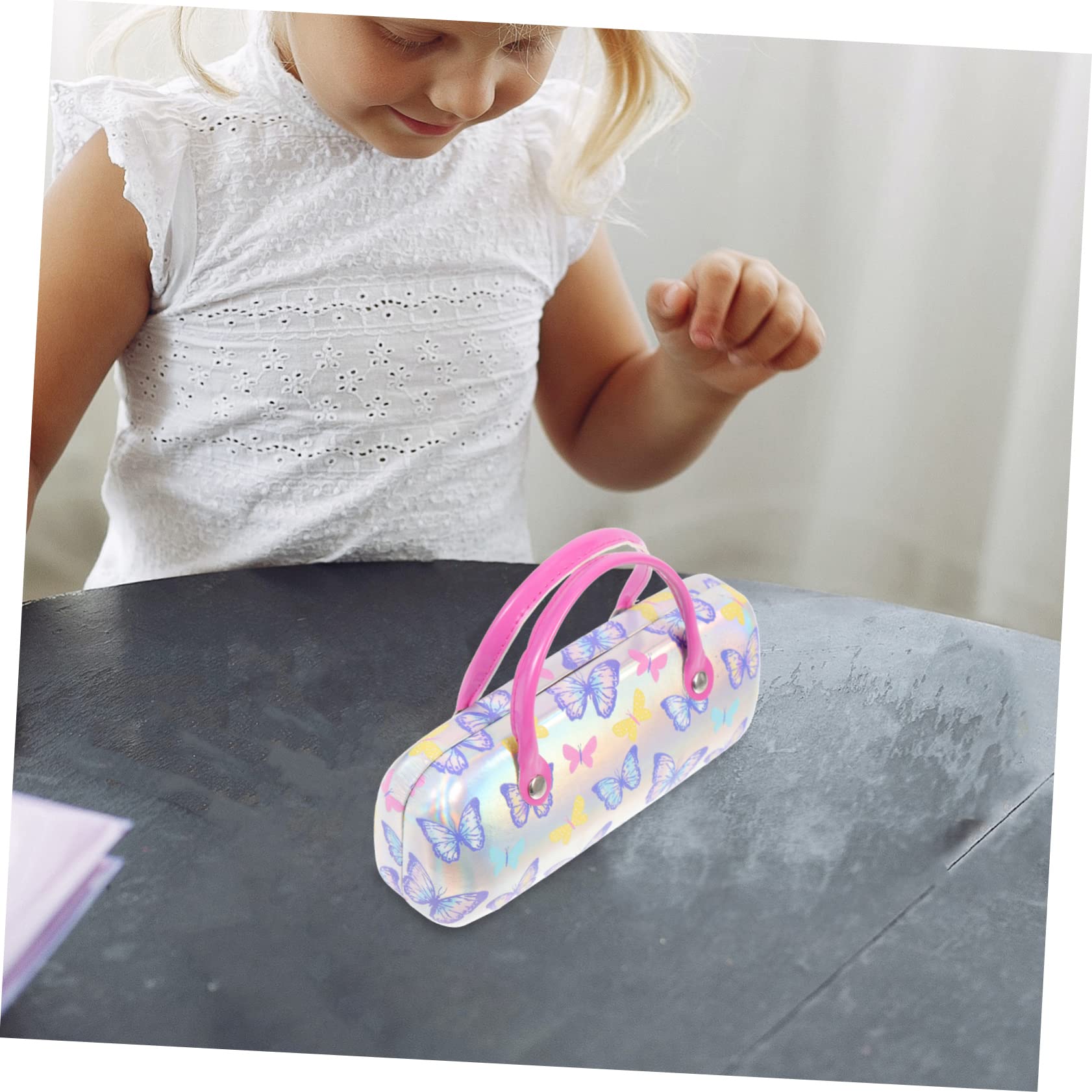 Holibanna Kreative Tragbare Kind Gehäuse Glasbehälter Für Terrarium Süße Kosmetiktasche Pu-brillen-aufbewahrungsbox Kindersonnenbrille Mit Etui Brillenetui Für Mädchen Student Pu-leder