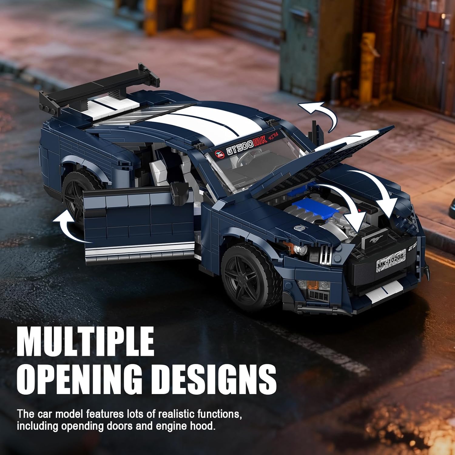 Mould King Technik Sport Car Building Sets, Creative Classic Cars for Teens Age 14+, Display Model for Home or Office Décor,10208 Cool Vehicles Model Toys Birthday Gifts for Adults,1869 PCS