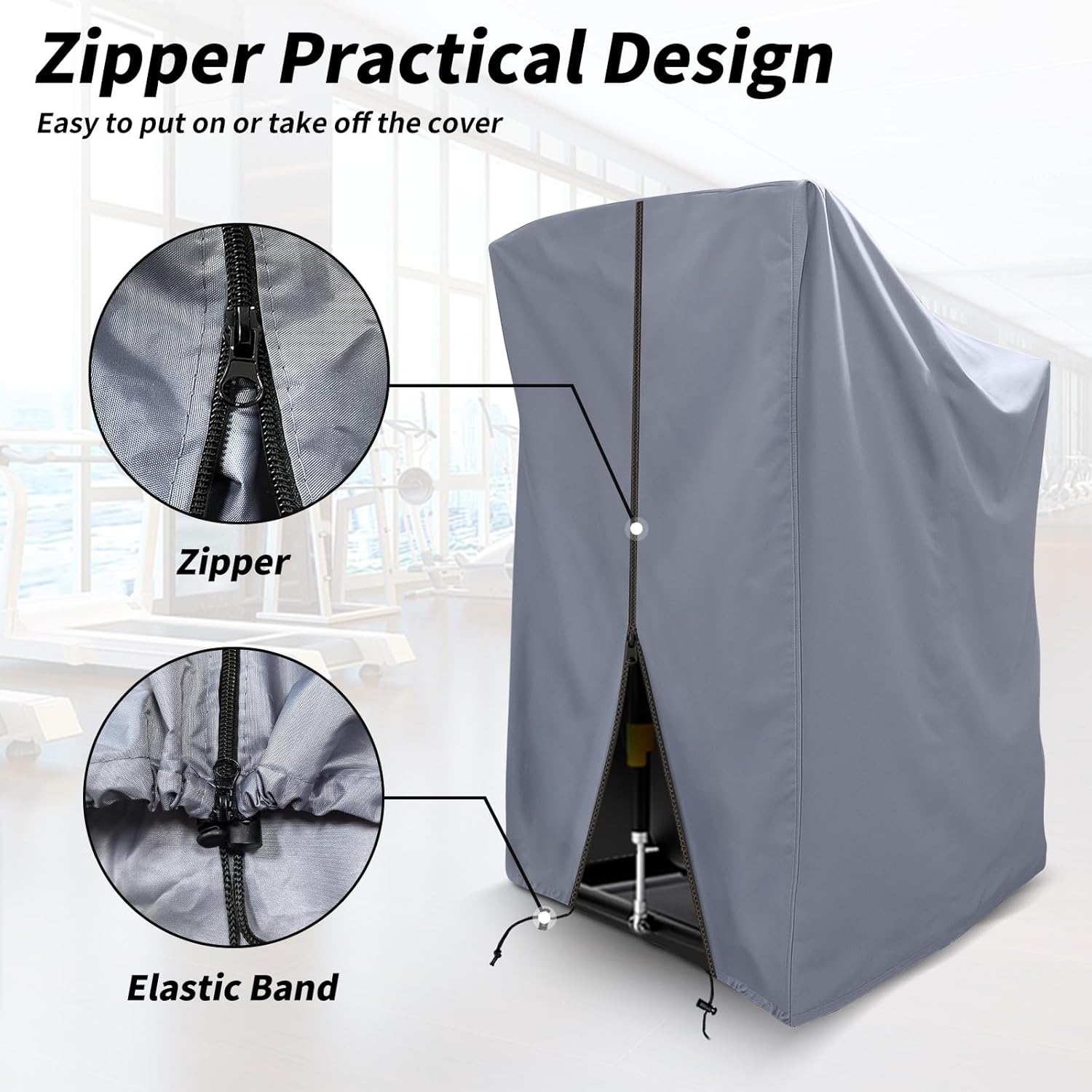 XYZCTEM Treadmill Cover - Dustproof Waterproof Folding Treadmill Cover for Indoor Outdoor Use