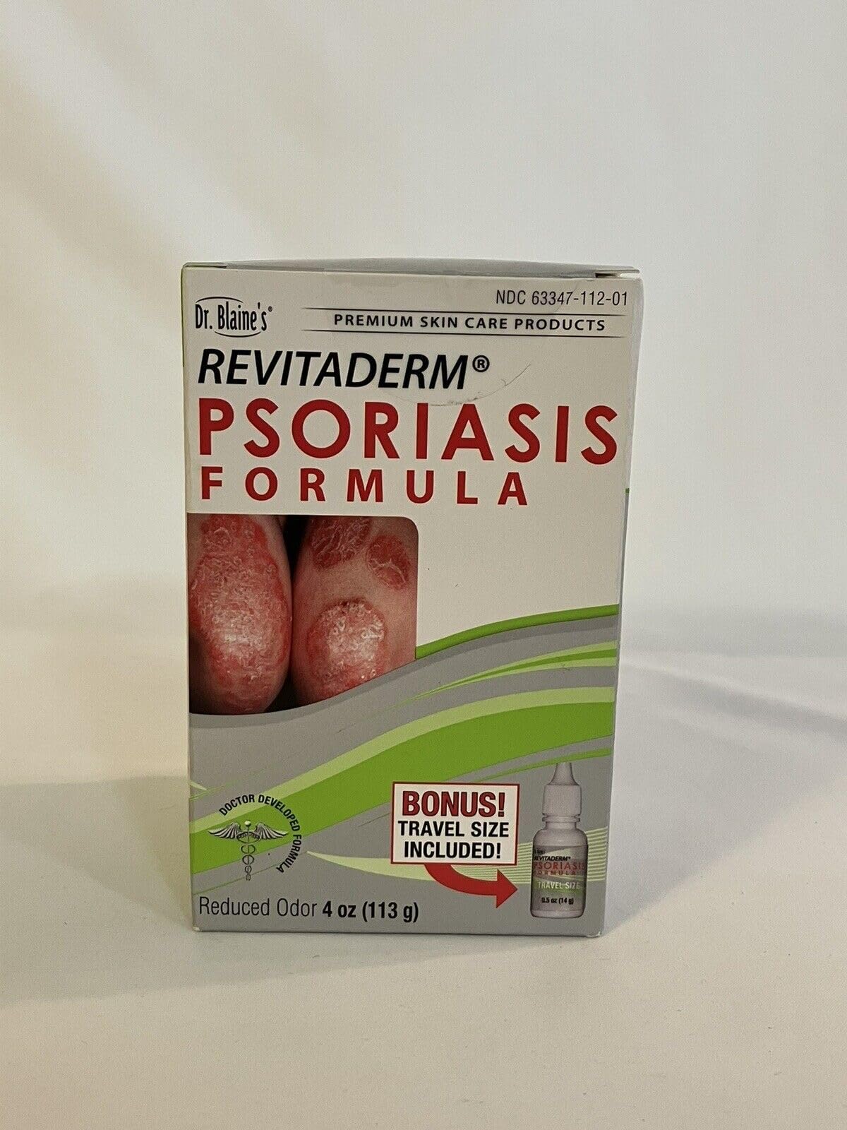 Dr. Blaine’s REVITADERM Psoriasis Formula - Soothing Topical Cream with Coal Tar, Tea Tree Oil and Lavender Oil for Itching, Flaking, Dry, Cracked Skin Relief - 4 fl. oz. - Includes Travel Size Bottle