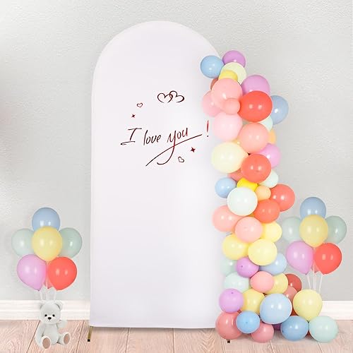 Miniatura 6 de Telón de fondo de arco de BADALU para decoración de arco de BADALU de 2 lados, cubierta de fondo de arco de boda de 2 lados, cubierta de telón de