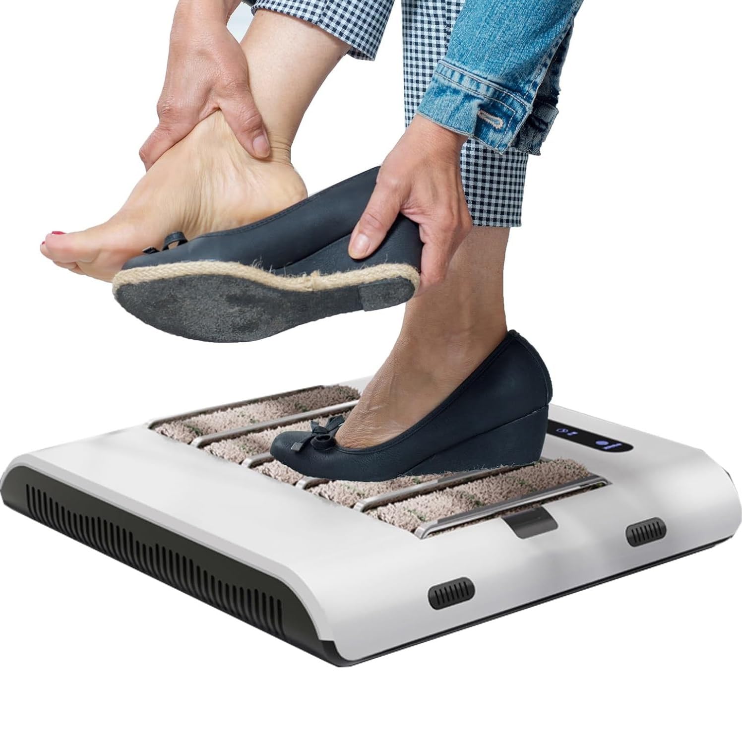 Pulidora de zapatos automática recargable de 260 rpm para limpieza de calzado