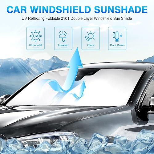 Miniatura 158 de KUST Parasol para parabrisas para Volkswagen VW Beetle 2012-2019, accesorios de ajuste personalizado, protector de visera solar, bloquea los rayos
