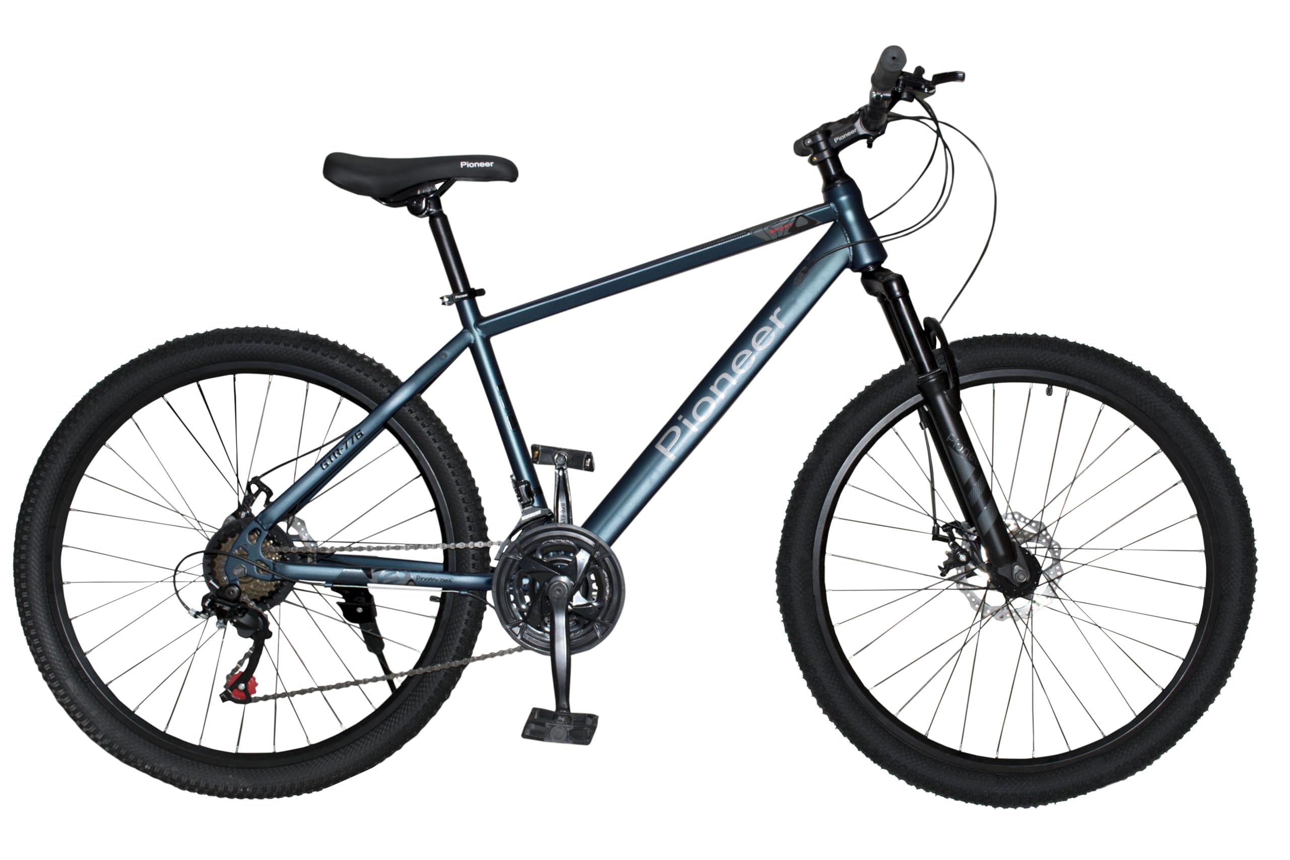 21-Speed Mountain Bike with Aerospace Steel Frame, Dual Disc