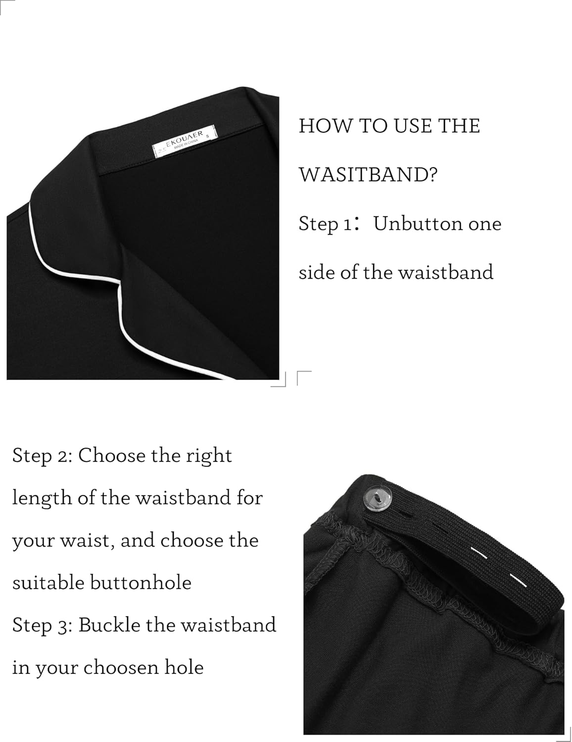 Ekouaer Women's Maternity Nursing Pajama Sets Button Down Postpartum Pajamas Short Sleeve Breastfeeding Clothes - Image 4