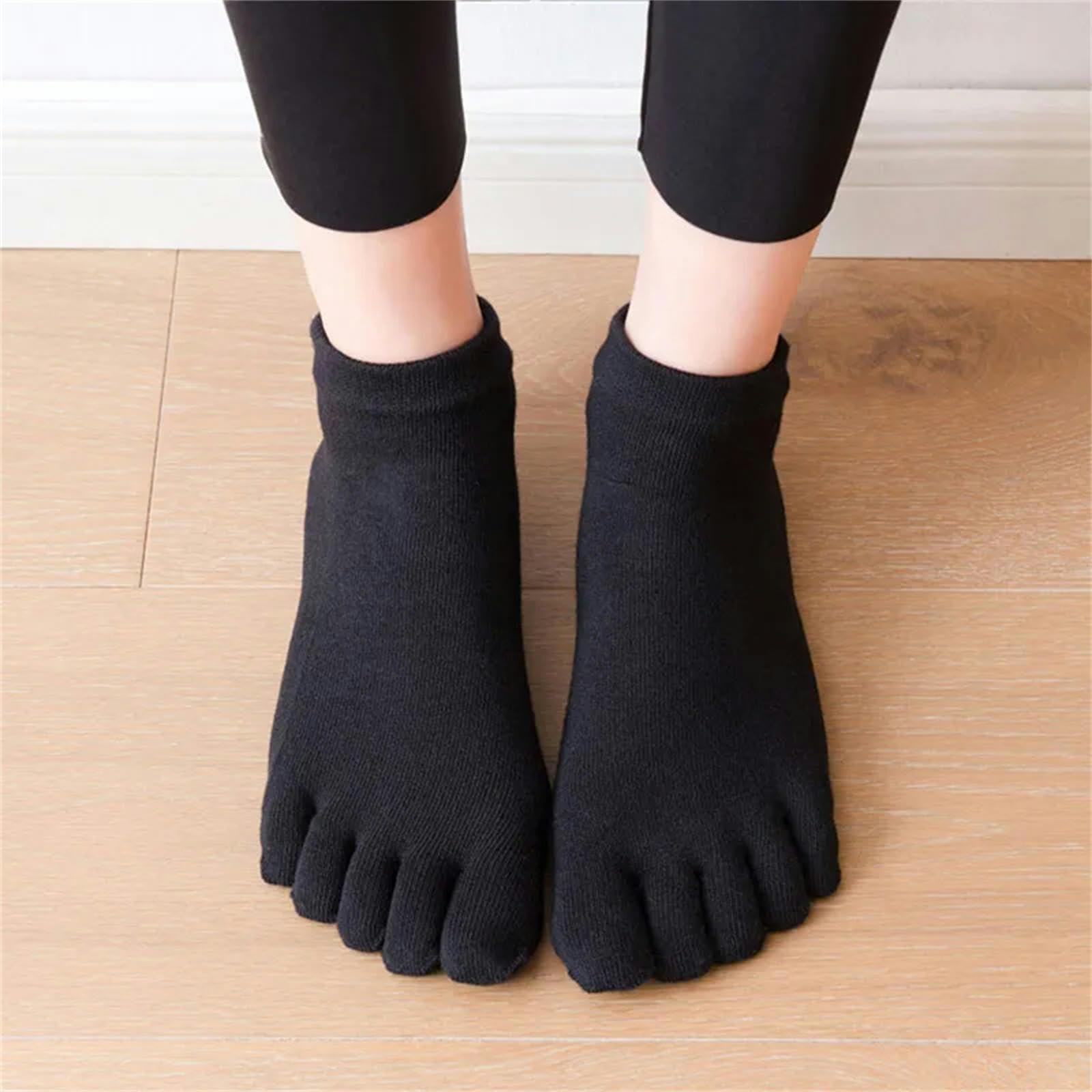 Calcetines Hombre Calcetines De Algodón Damas De Algodón Anti Slip Gym Socks Five Toe Dance Elastic Sock
