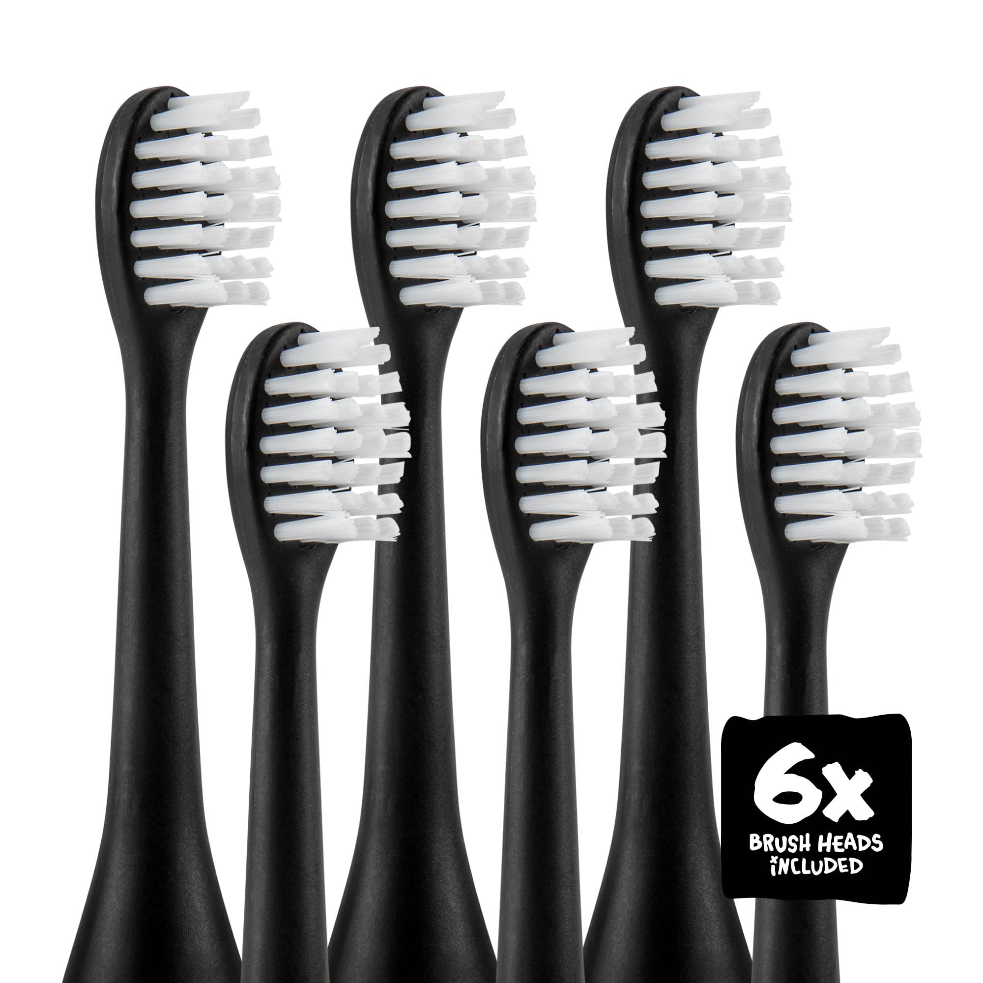 Made by Dentists Sonic X Cepillo de dientes eléctrico – Cepillo de dientes Sonic recargable para niños, 8 veces eliminación de placa, 2 modos de velocidad, temporizador de 2 minutos, 6 cabezales de