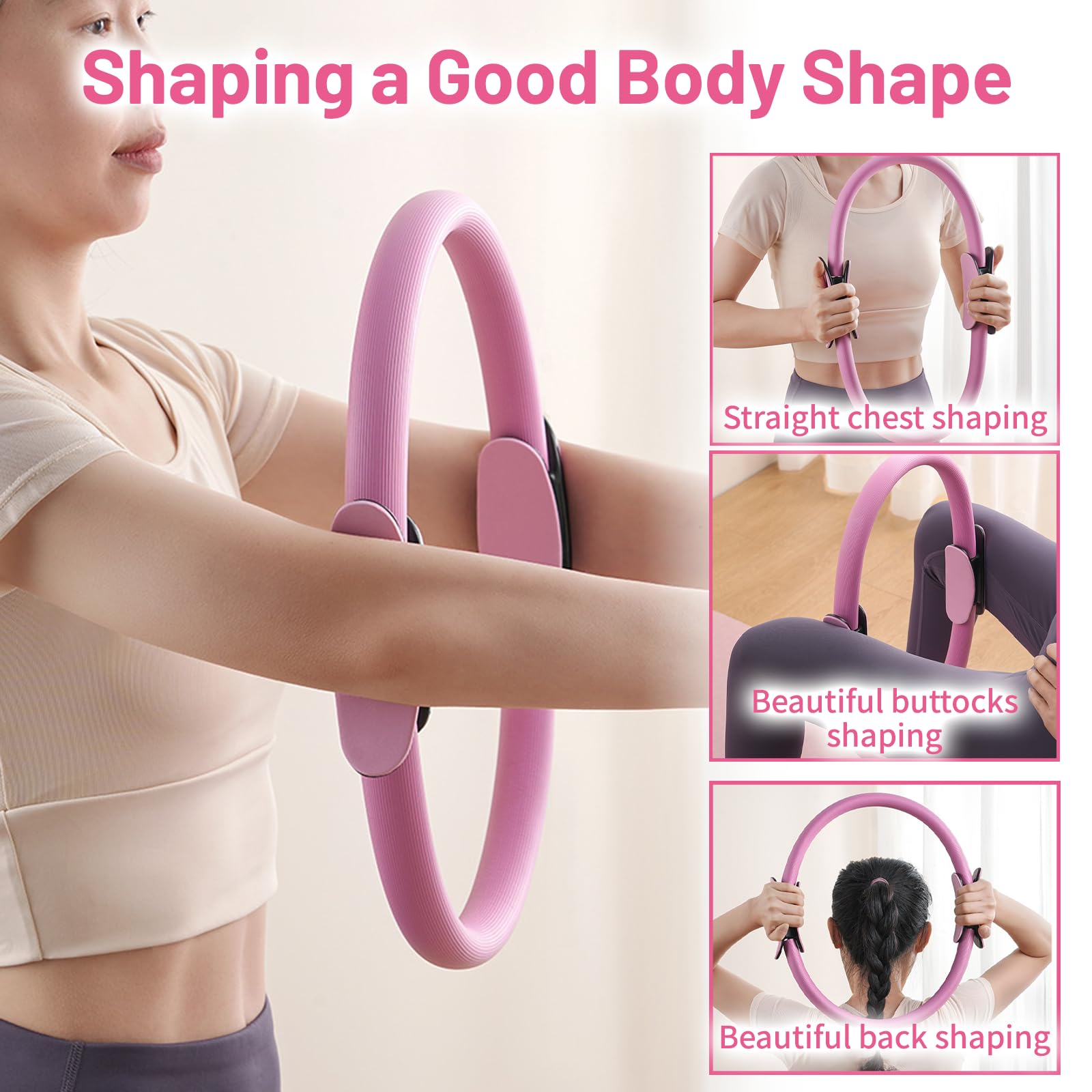 Pilates Essential Kit 8Pcs Kit Pilates Completo x Casa Set Pilates Donna Attrezzi per Domestiche per La Palestra Familiare