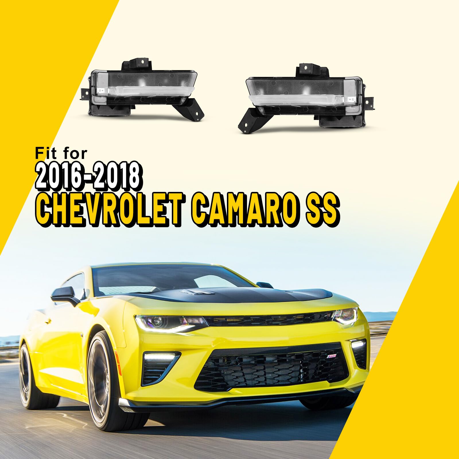 Projecteurs De Recul/antibrouillard LED Pour Chevrolet Camaro 2016-2021 - Réf JGD-CM16-RBL
