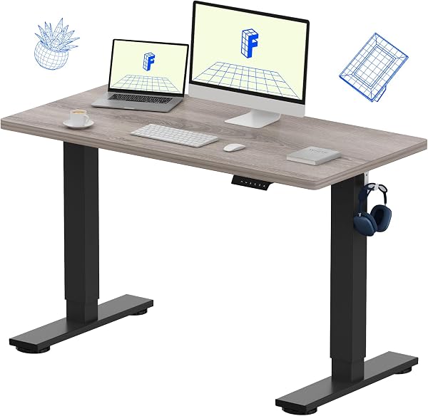 FLEXISPOT EN1 One-Piece Standing Desk, Electric Adjustable with 4 Memory…