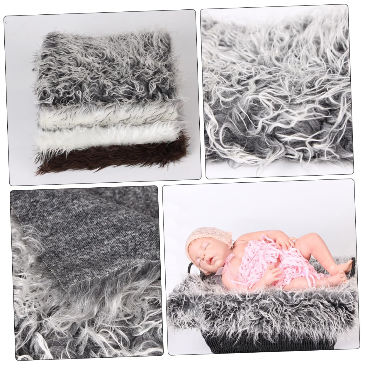 ifundom 3 Pezzi Oggetti Di Scena Per La Fotografia Del Bambino Coperta Taggy Per Neonati Coperta Per Foto Del Bambino Oggetti Di Scena Per Foto Del Coperte Per Neonati