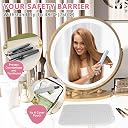 WRORUNER Plus Size Silicone Heat Resistant Mat for Hair Straighteners, Curling Irons, Flat Irons and Other Hair Styling Tools, Portable Hot Tools Pad Cover for Travel Vanity Salon(12.0" x 9.0") gallery image