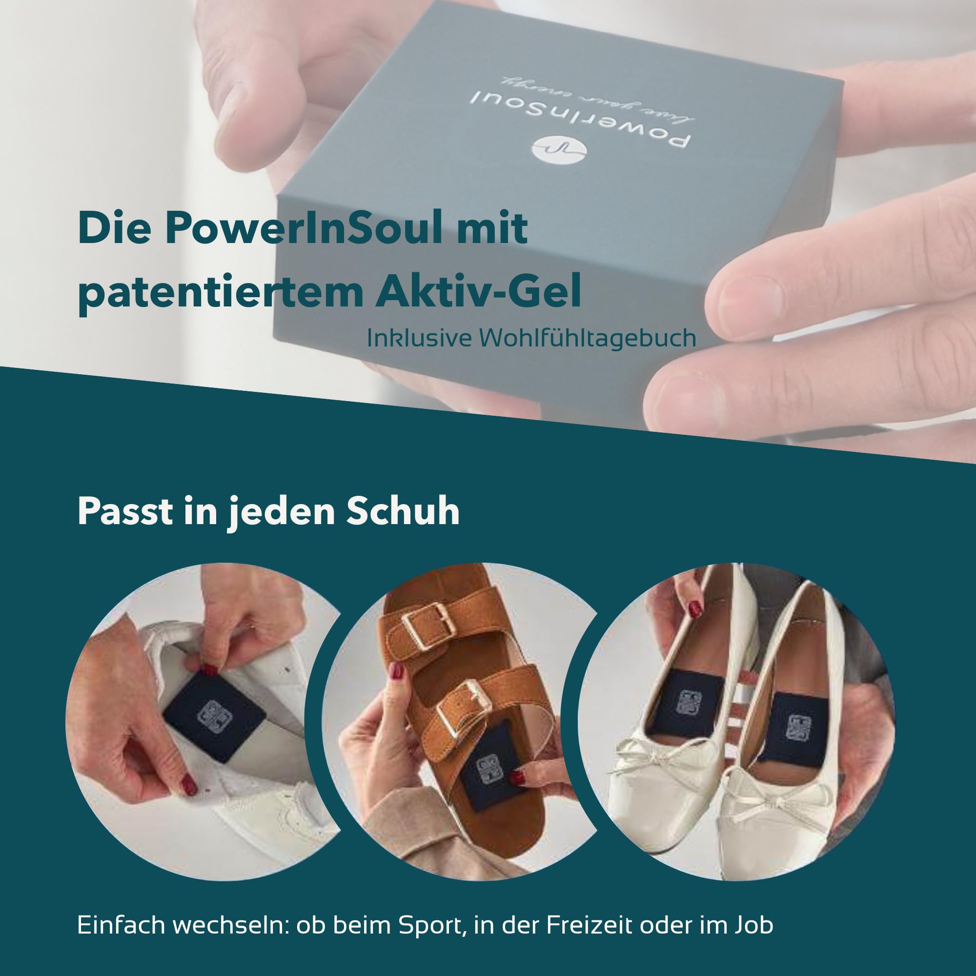 Active – Smarte Frequenz-Pads | Vielseitig am Körper einsetzbar | Für Training, Beruf & Freizeit | Dünn, flexibel, einfach anzubringen