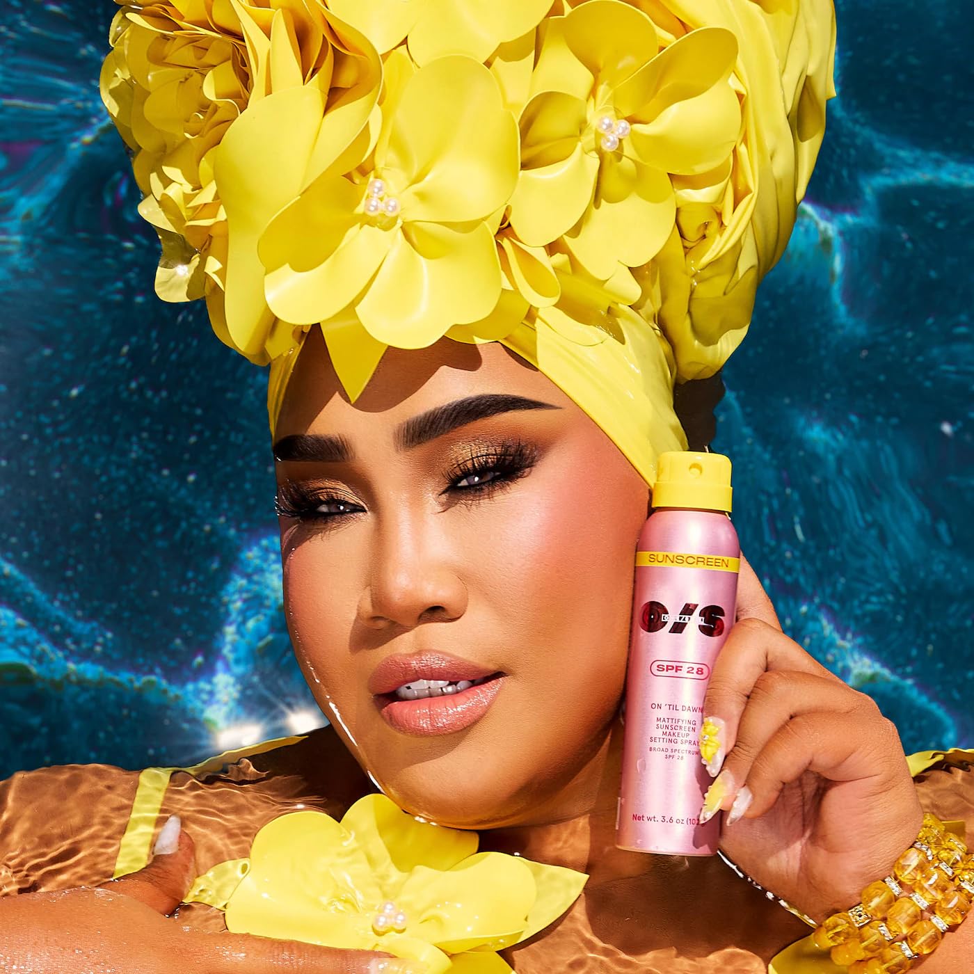 O/S P4trick St4rrr On 'Til Dawn Mattifying Sunscreen Makeup Setting Spray SPF 28 Matte finish - Mini size 1.05 oz/30 mL