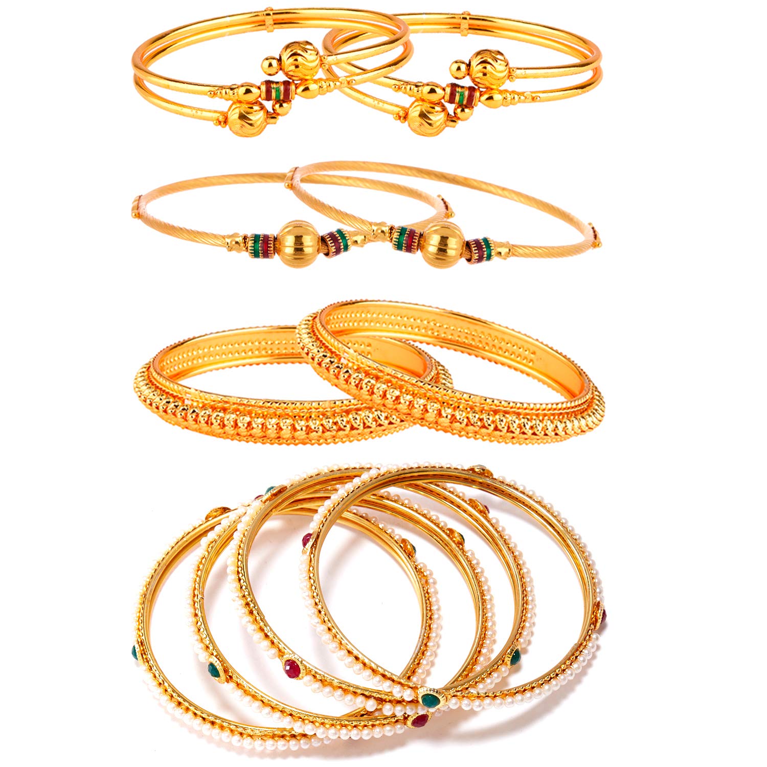 See full amazon price history chart for KENNICE Combo Of Designer Pearls Bangles, Trendy Gold Plated Bangles For Women & Girls - Pack Of 10 KENNICE Combo Of Designer Pearls Bangles, Trendy Gold Plated Bangles For Women & Girls - Pack Of 10 (B09NTGS28L) Amazon Price History, Amazon Price Tracker