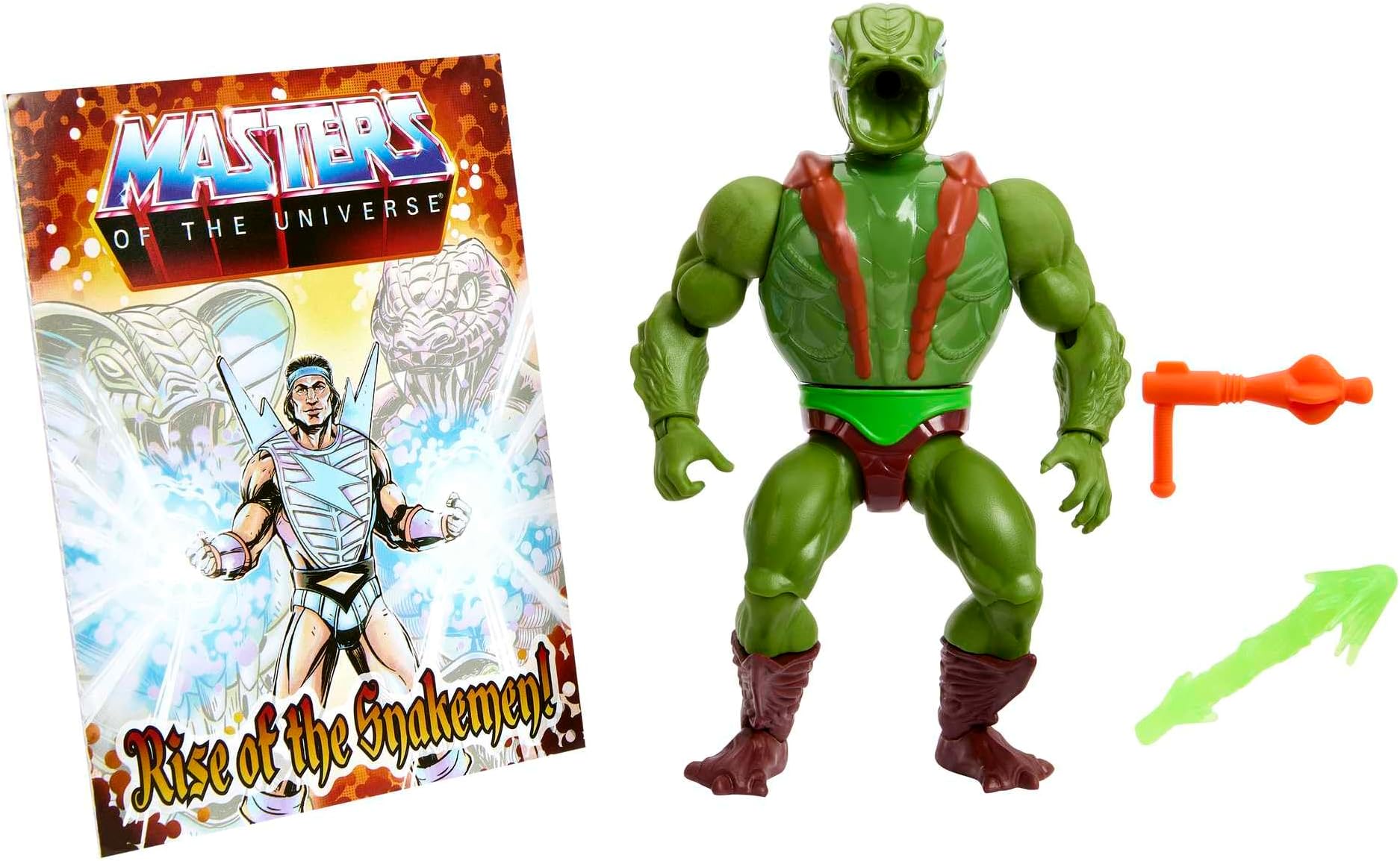 Masters of the Universe Origin, action figure Kobra Khan, Articulated Collectible MOTU Toy with Accessory and Mini Comic​​​, HKM65(Assorted model)
