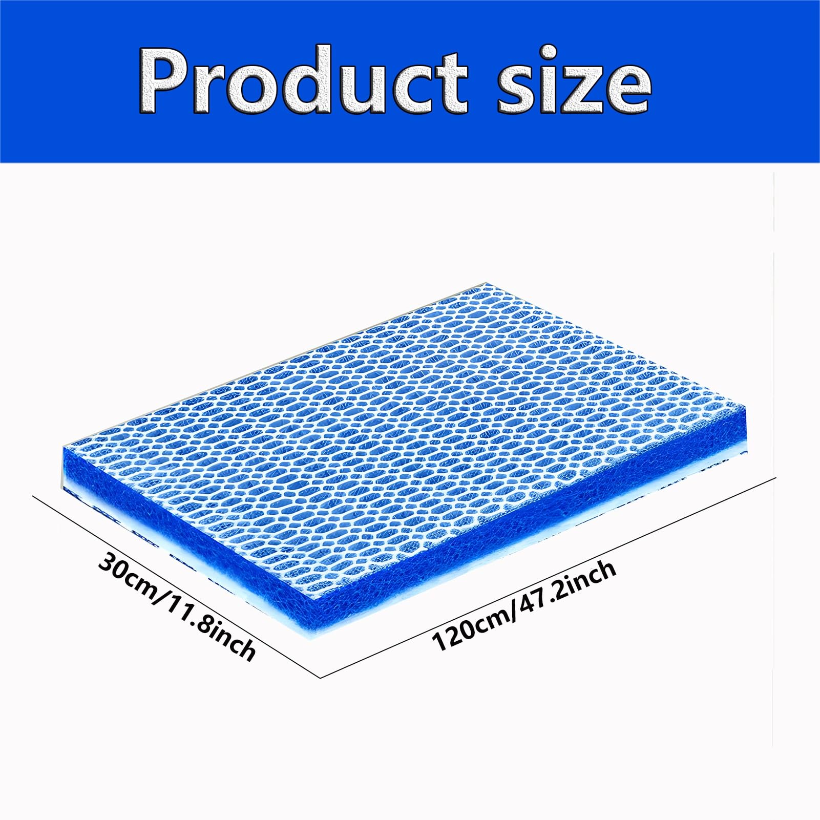 Tampon éponge filtrant 4D pour Aquarium, Filtre Haute densité 6 Couches, découpable, pour Filtration de Bassin d'aquarium (120 x 30 cm).