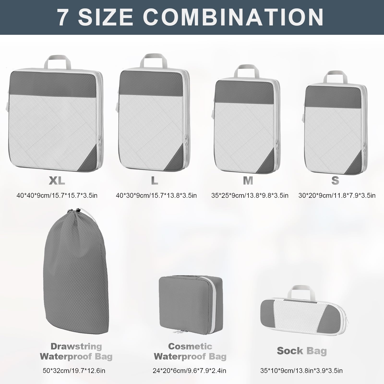 Set D'organisateurs De Valise Lannvan - 8 Sacs De Compression Pour Voyage - Range Vêtements, Chaussures, Cosmétiques