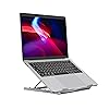 Properav Steel Portable Ergonomic Laptop Stand for Windows & Mac devices such as Dell, Toshiba, HP, Samsung, MacBook, Lenovo with Secure Fit Pads - Silver Properav Steel Portable Ergonomic Laptop Stand for Windows & Mac devices such as Dell, Toshiba, HP, Samsung, MacBook, Lenovo with Secure Fit Pads - Silver