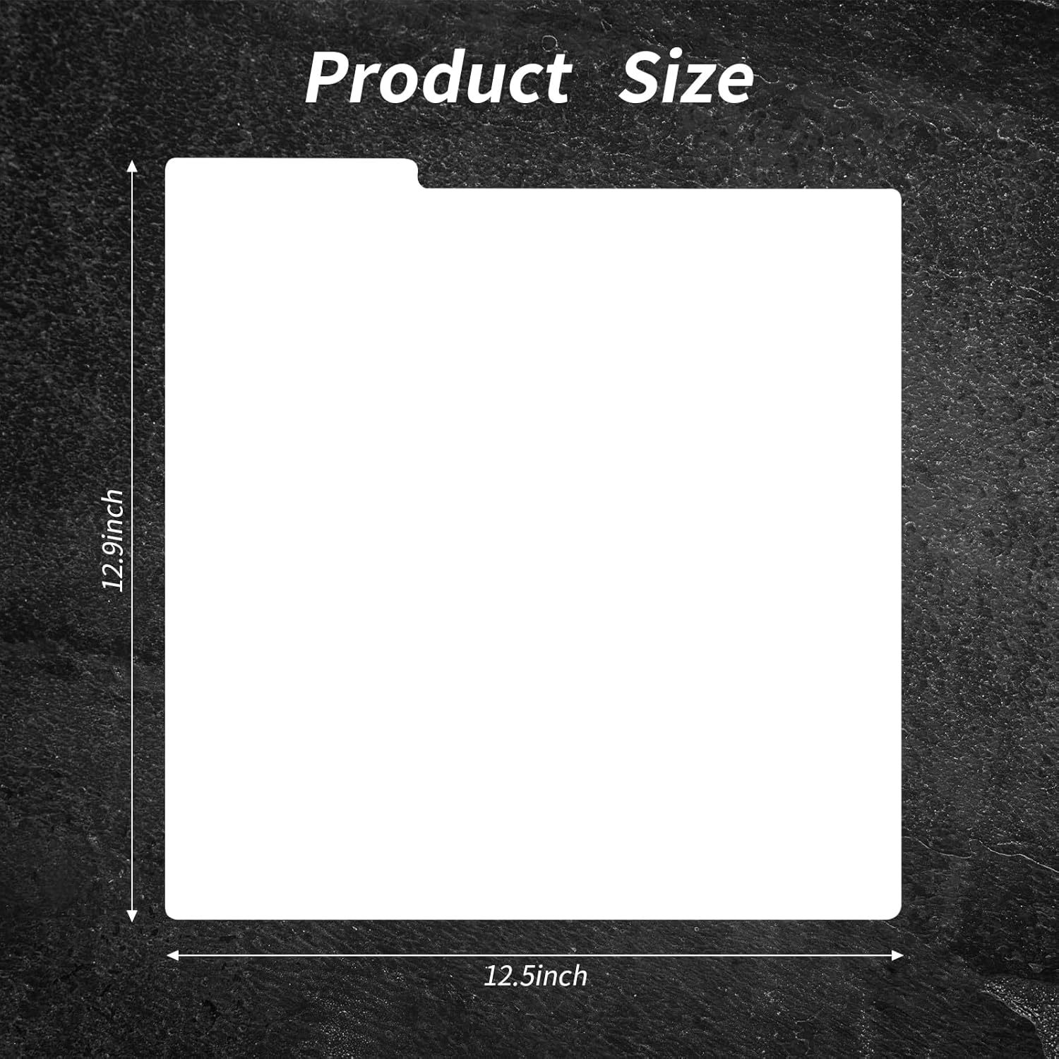 sdroceRyaM 12.9 Inches Vinyl Record Dividers 30pcs White Hard PP Material Category Tab Double-Side Plastic Record Guides for LP, Album Crate, Bookshelf Organizer