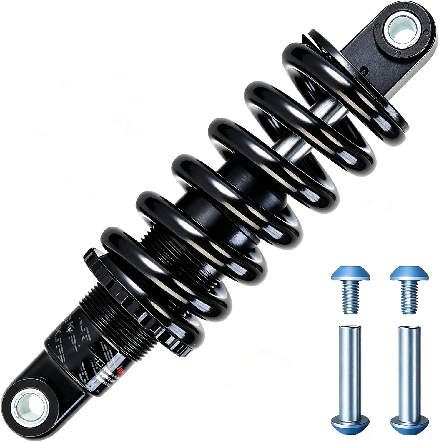 Bike Rear Spring/Mountain Bike Shock Absorber 125mm / 150mm / 165mm / 190mm (Color : 190mm, Size : 250 Lbs)