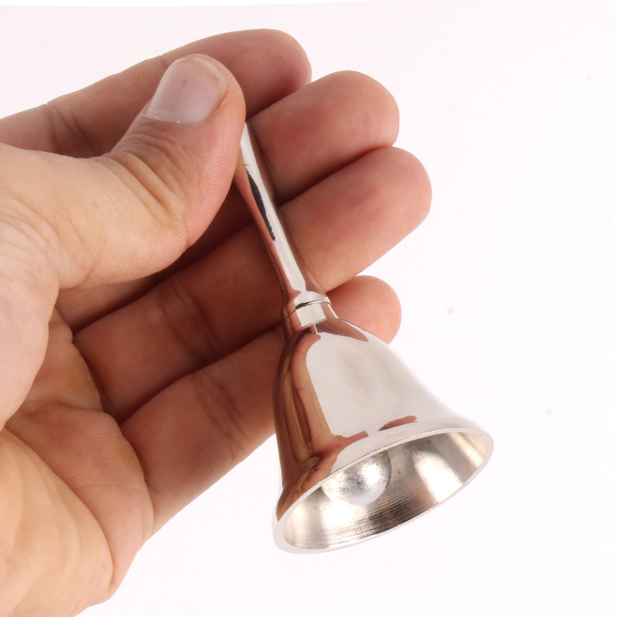 Petite cloche en laiton BR 18904 chromé timbre sonore pour comptoirs