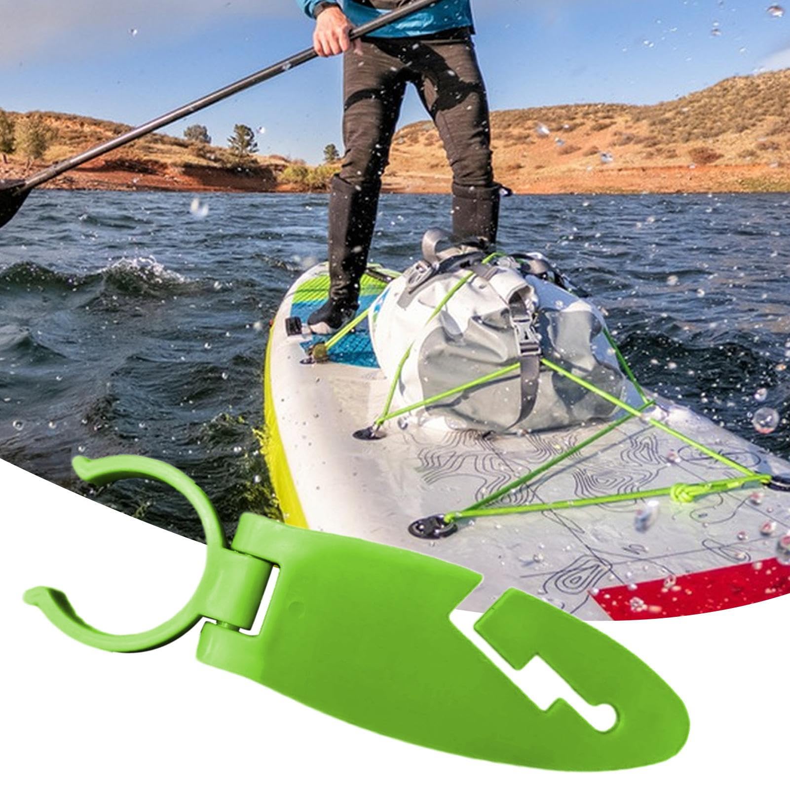 Attache De Fixation Pour Paddle Board,2X Colliers De Serrage Pour Planche De Paddle - Accessoires de Fixation Pratiques, Équipement Sport Nautique Adapté aux Hommes Femmes Adolescents et Sportifs