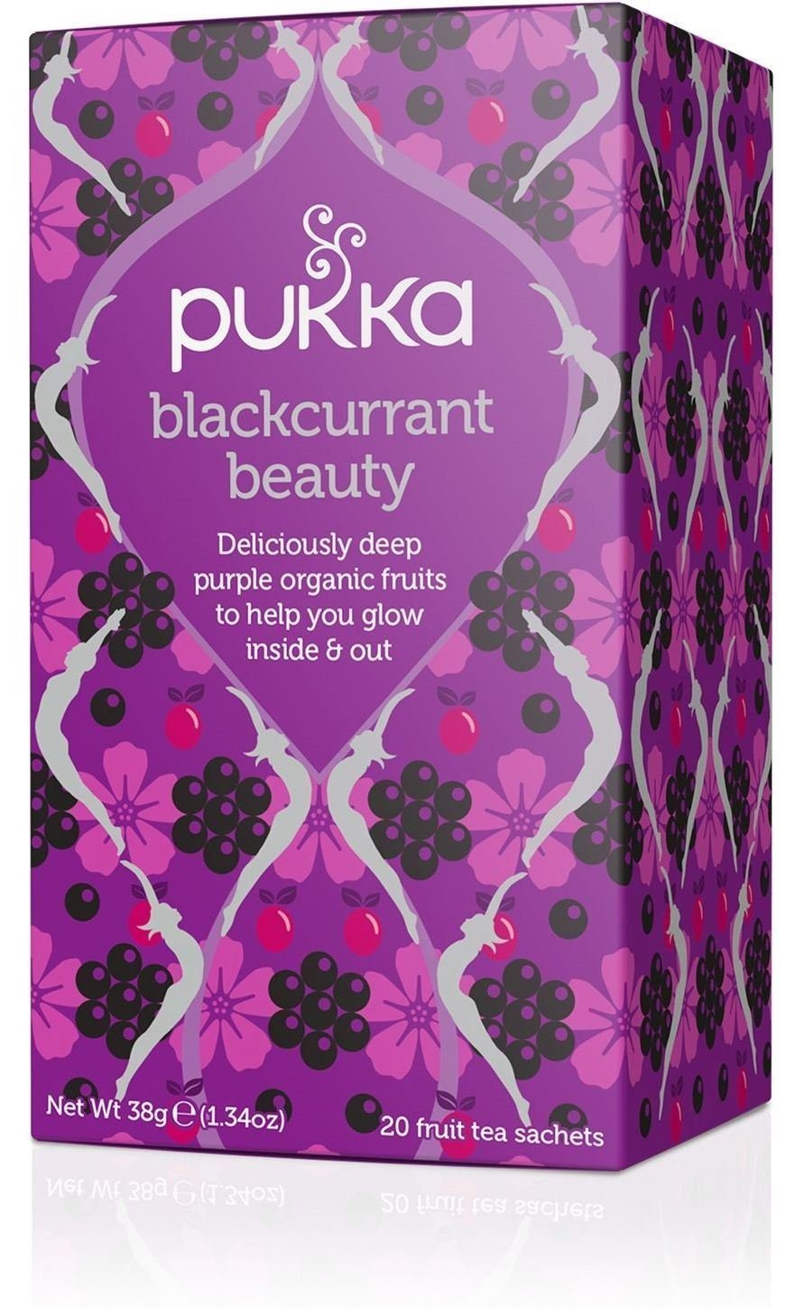 Amazon Com Pukka Blackcurrant Beauty Tea 20 Bags Pack Of 2 Grocery Gourmet Food