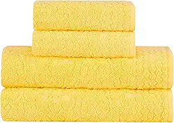 Buddemeyer Jogo de Toalhas Dalia Extra Soft Banho Amarelo 4 peças
