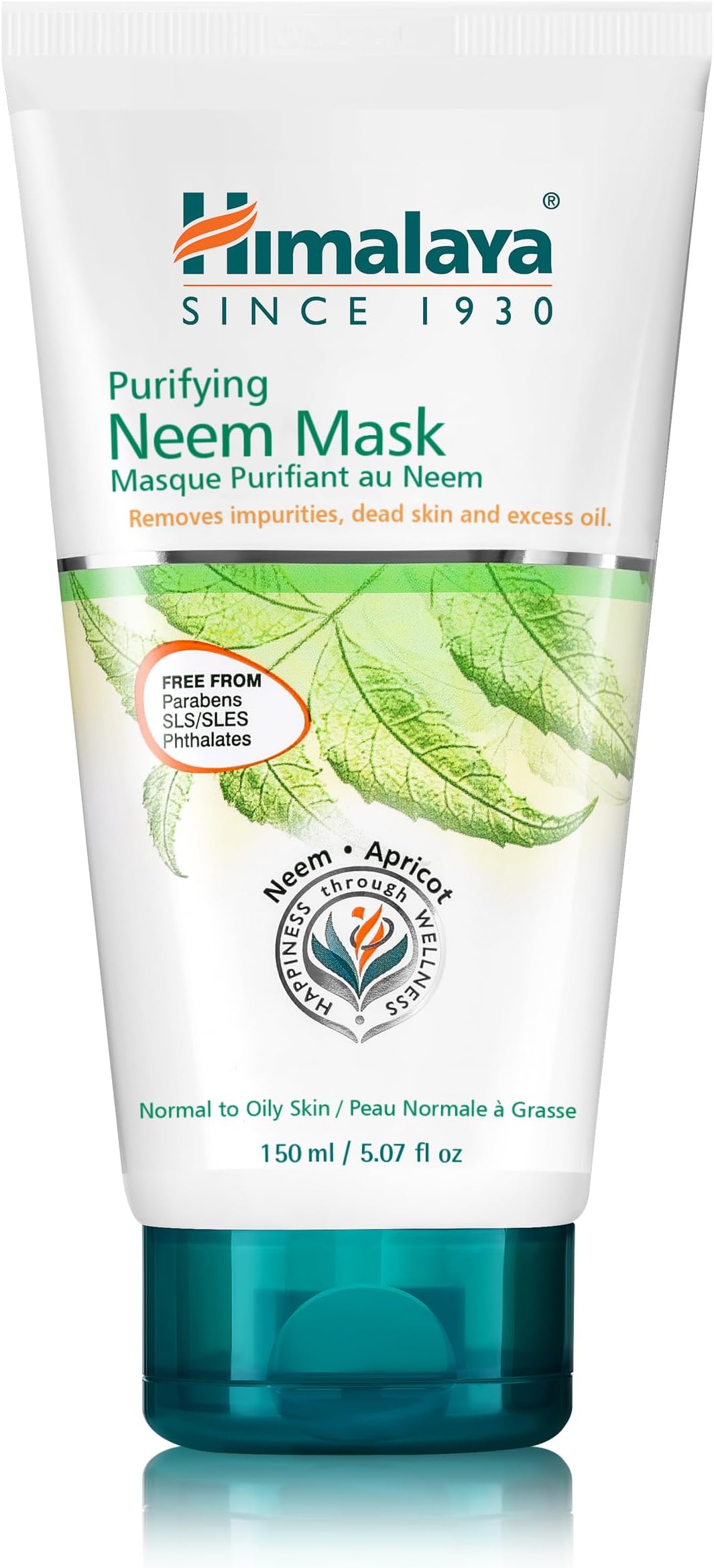 Himalaya Purifying Neem Mask for Deep Cleaning, Purify & Leave a Clean, Clear Complexion, 5.07 oz
