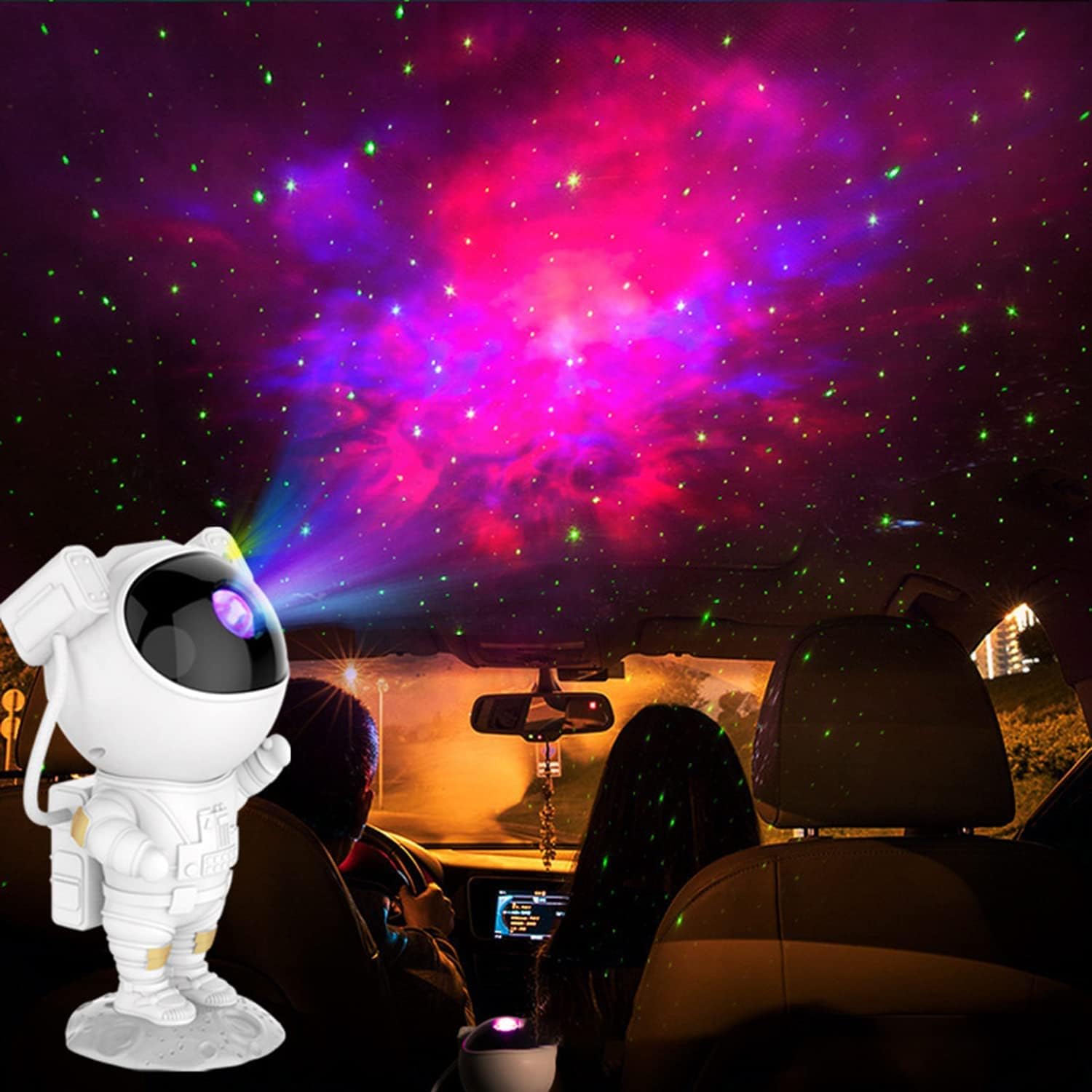 Supreno Astronaut Galaxy Projector with Remote Control - 360° Adjustable Timer Kids Astronaut Nebula Night Light, for Gifts,Baby Adults Bedroom, Gaming Room, Home and Party (Corded Electric)-image-8
