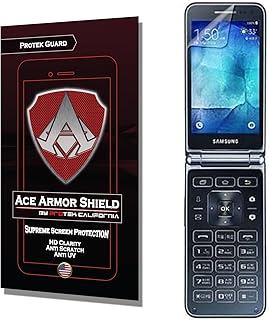 Ace Armor Shield Protek Guard Screen Protector for The Samsung Galaxy Folder 2 with Free Lifetime Replacement Warranty