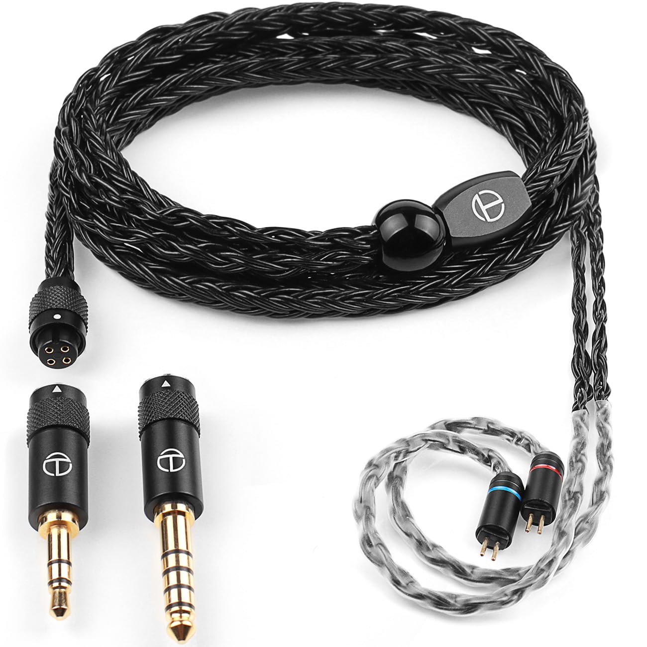 CCA / TRN イヤフォン ＋ 4.4mmバランスケーブル TRN T2 Pro リケーブル 16芯OFC銀メッキ線