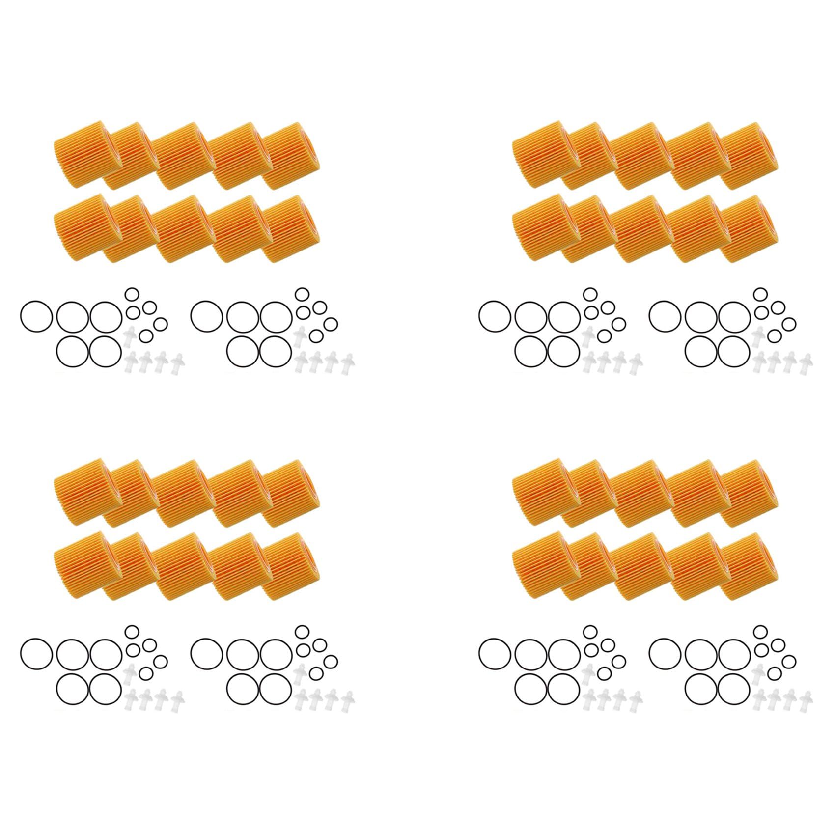 40 Piezas Filtros de Aceite de Motor de Coche para 2018 2019 2.0L 2009-2010 1.8L Filtros 04152Yzza6