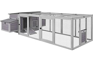 Aivituvin Durable and Comfortable Chicken Coop with Large Run